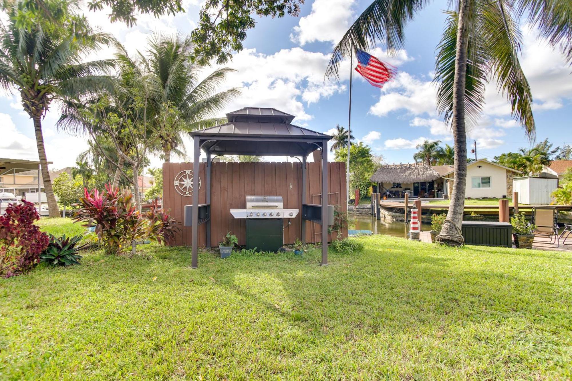 Canal Side Retreat With Dock, By Hollywood Boardwalk Fort Lauderdale Zewnętrze zdjęcie