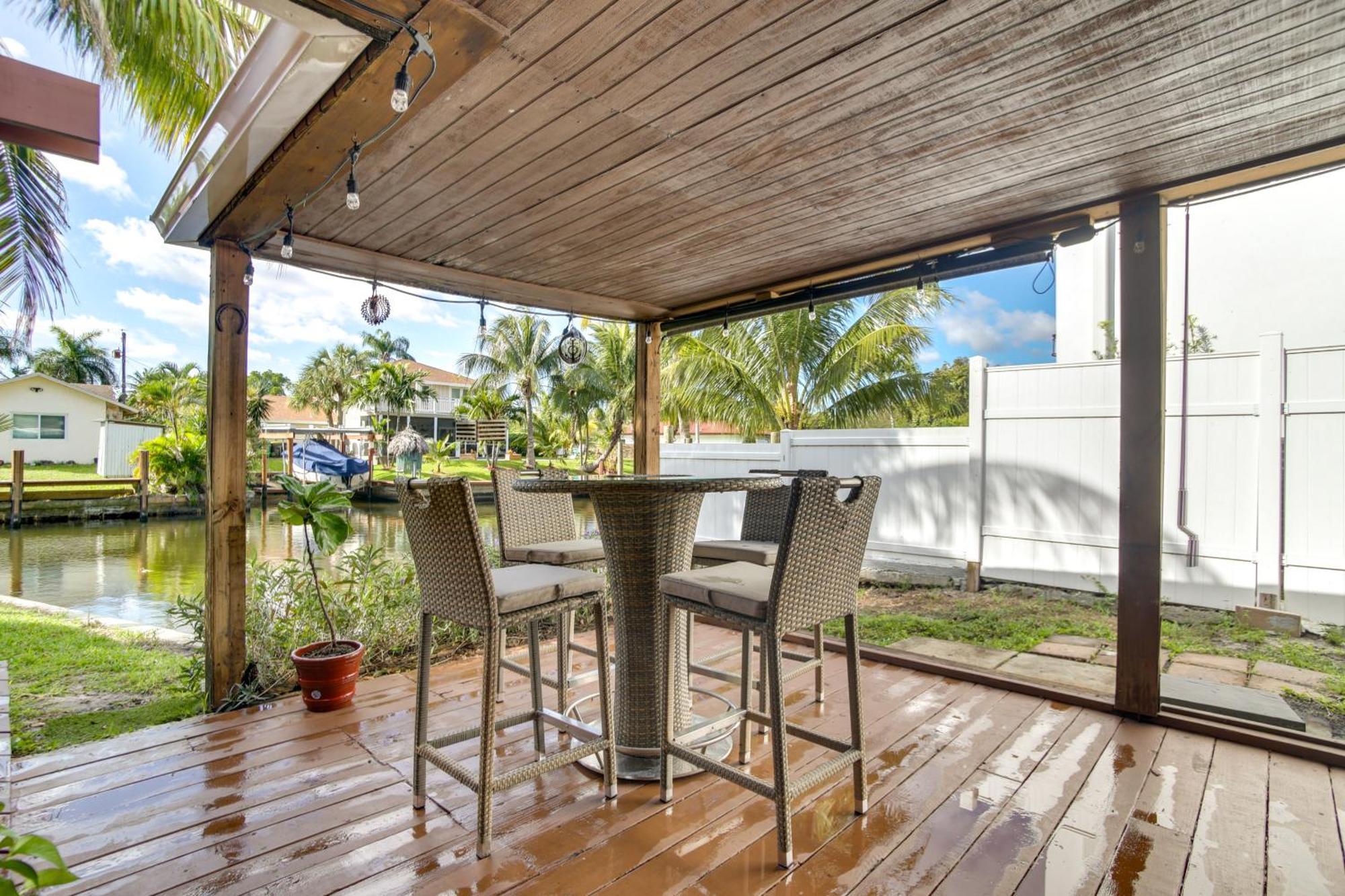 Canal Side Retreat With Dock, By Hollywood Boardwalk Fort Lauderdale Zewnętrze zdjęcie